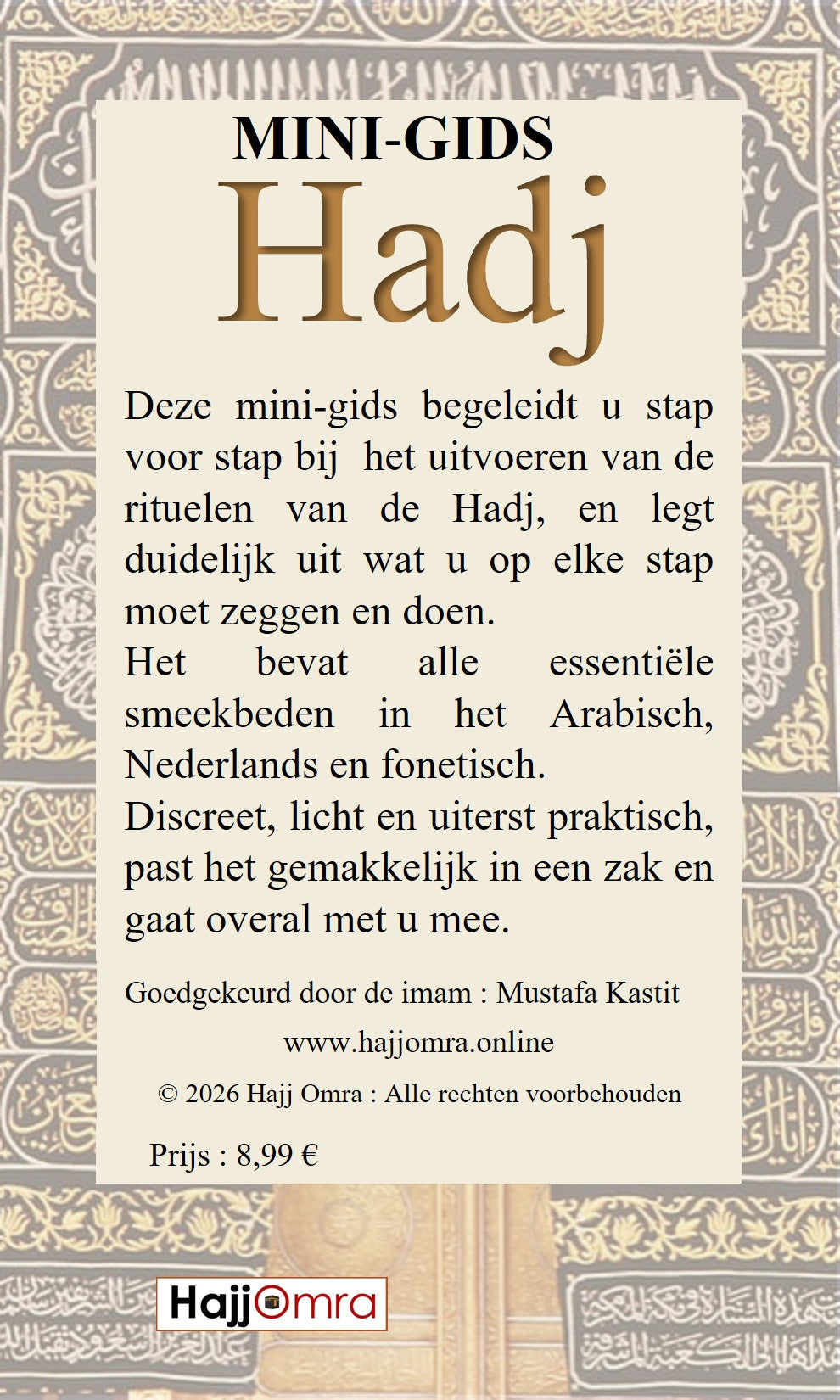 Mini-gids Hadj (NL) - geïllustreerd - Nu ook verkrijgbaar bij bol