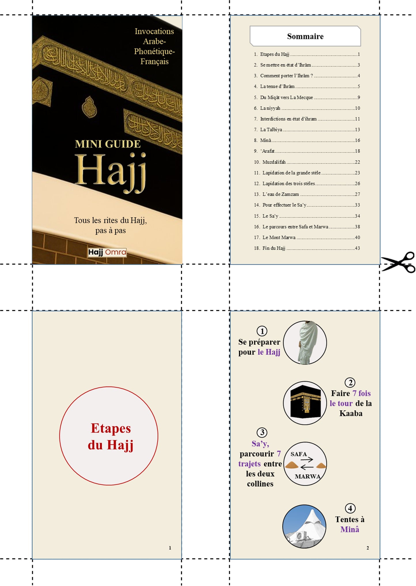 Mini guide Hajj téléchargement PDF